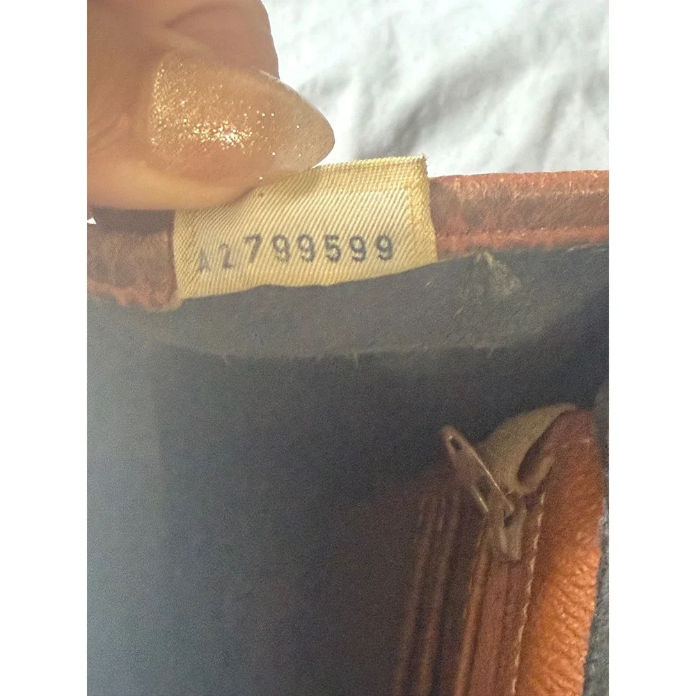 Dooney & Bourke All Weather Leather Vintage Navy‎  Crossbody Bag Brass Duck Fob